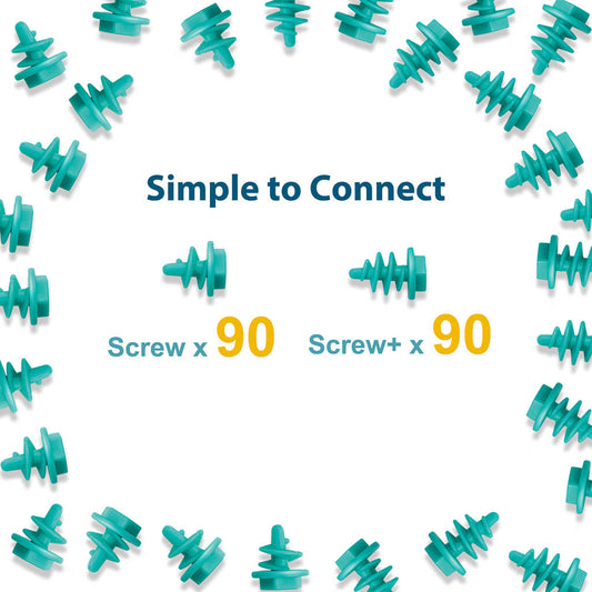 Screws Kit 180 Piece (Blue)