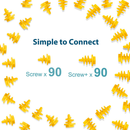 Screws Kit 180 Piece (Yellow)