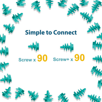 Screws Kit 180 Piece (Blue)